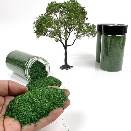 Multicolor Leaf Model - 300ml Miniature Scenery Material for Train Railway, Diorama, Car Scene & Scale Landscape Layouts (Summer Green) - color: Summer Green