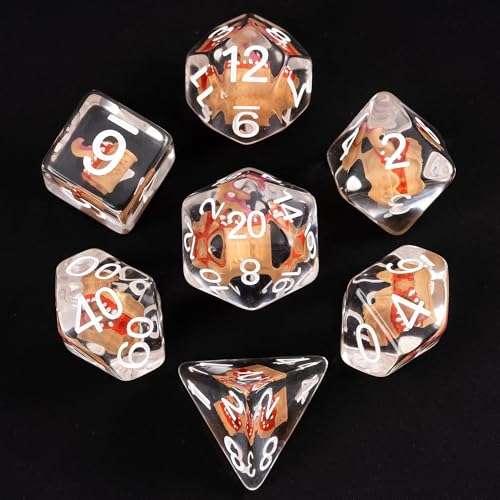 UDIXI Polyhedral Dice Set D&D, Mimic Chest DND Dice Set for Tabletop Games | Velvet Storage Bag, DM Gift, for Dungeons and Dragons Role Playing Games Board Games - color: Mimic Chest