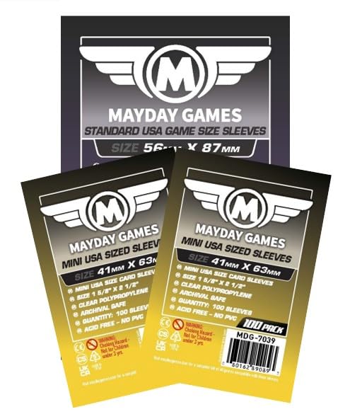 Mayday Games Luthier Compatible Standard Card Sleeve Bundle - size: Standard, style: Luthier