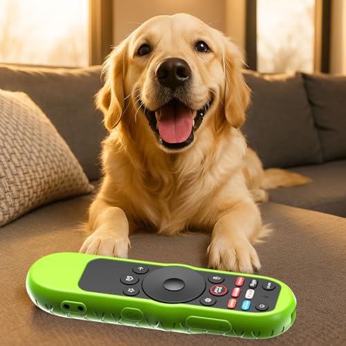 Case Cover for VIZIO XRT270 Smart TV Remote Control Silicone Skin Sleeve with Lanyard Glow in the Dark Green - color: Green