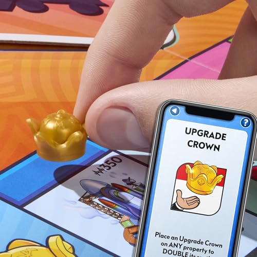 Monopoly App Banking Board Game | App-Enabled Game | Links to Smart Devices | Ages 8+ | 2 to 6 Players | 45 Mins. | Family Games for Kids