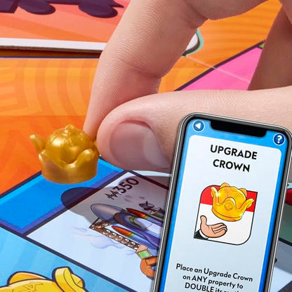 Monopoly App Banking Board Game | App-Enabled Game | Links to Smart Devices | Ages 8+ | 2 to 6 Players | 45 Mins. | Family Games for Kids