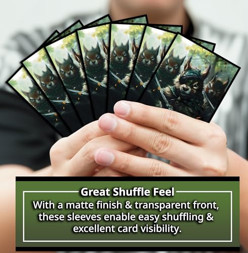 Squirrel General Card Game Sleeves - 100 Pack - Compatible with MTG and Other TCGs - Perfect for MTG Chatterfang Decks and Hazel of The Rootbloom Decks - color: Squirrel General