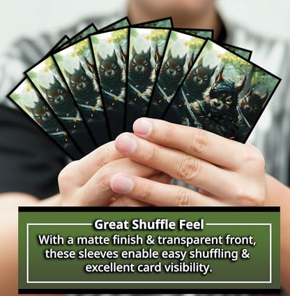 Squirrel General Card Game Sleeves - 100 Pack - Compatible with MTG and Other TCGs - Perfect for MTG Chatterfang Decks and Hazel of The Rootbloom Decks - color: Squirrel General