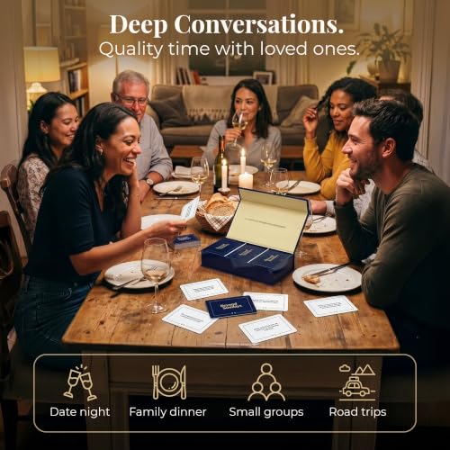 Christian Conversation Cards – Faith Card Game, 200 Cards & 3 Levels | Christian Gift for Women & Men | Premium Magnetic Gift Box for Small Groups, Date Nights & Family | Ages 14+