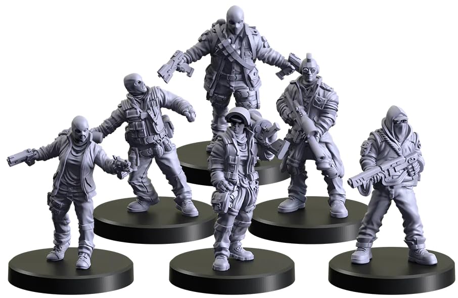 Monster Fight Club Cyberpunk Red Combat Zone Board Game Expansion: Zoners Starter Gang - style: Zoners