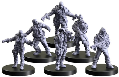 Monster Fight Club Cyberpunk Red Combat Zone Board Game Expansion: Zoners Starter Gang - style: Zoners