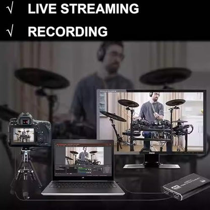 4K HDMI Video Capture Card with Microphone Full HD 1080P 60FPS | USB 3.0 Gaming Capture Device, Compatible with Switch/Xbox/PS4/PS5/PC/OBS