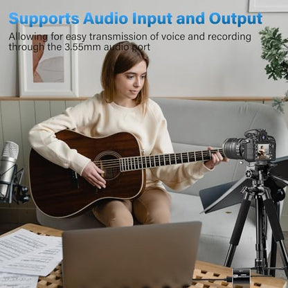 Audio Video Capture Card for Broadcasting,4K HDMI to USB C Capture Card with USB A 3.0 Adapter,1080P 60FPS, Work with iPad Mac OS Windows, Camera/Xbox/PS5/PC/OBS/DVDs,DSLR for Streaming