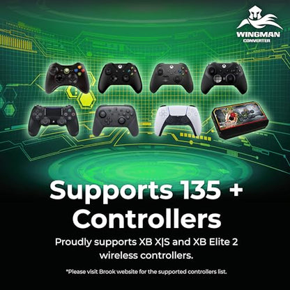 Brook Wingman XB 3 Converter - Elevate Your Gaming: Wireless Adapter for Xbox Series X/S, Xbox One, and PC with Remap & Turbo Features [Official Exclusive Edition]