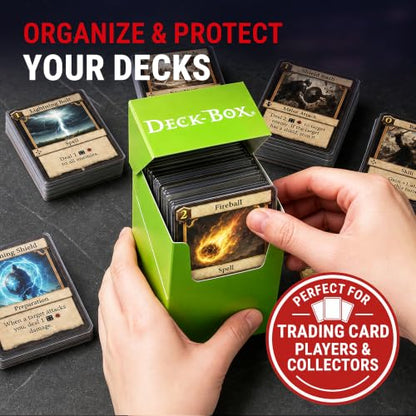 Ultra Pro Multicolor Deck Box – TCG Card Storage Box for Pokemon, Magic The Gathering & YuGiOh – Holds 80 Sleeved Cards, Archival Safe Polypropylene & Self-Locking Lid Deck Storage – 5 Pack