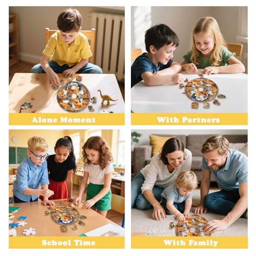 50 Piece Puzzles for Kids - Chef Hamster Wooden Puzzles for Kids Ages 4-6 - Kids Puzzles with Unique Animals Shapes - Spring Gifts for Girls and Boys (11.4 * 11.4 in) - color: Chef Hamster