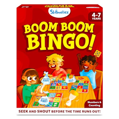 Skillmatics Bingo Preschool Board Game - Numbers & Counting, Fun & Fast Matching Bingo Game, Gifts for Boys & Girls Ages 4 to 7 - style: Numbers & Counting