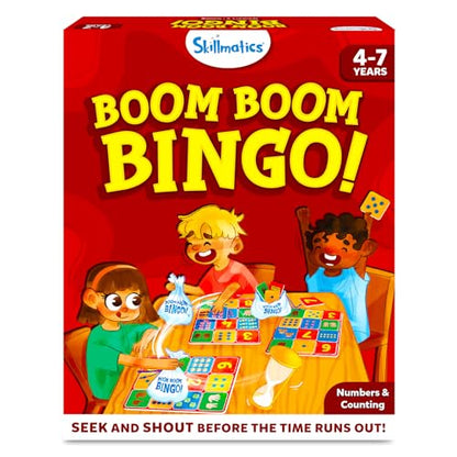 Skillmatics Bingo Preschool Board Game - Numbers & Counting, Fun & Fast Matching Bingo Game, Gifts for Boys & Girls Ages 4 to 7 - style: Numbers & Counting