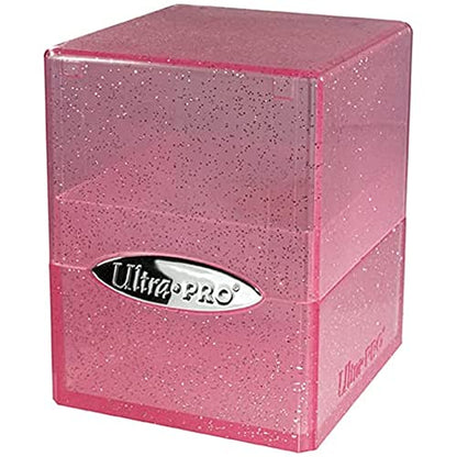 Ultra Pro ULP15887 Satin Cube Deck Box Glitter Pink - color: Glitter Pink