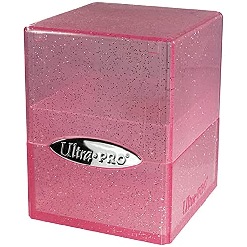 Ultra Pro ULP15887 Satin Cube Deck Box Glitter Pink - color: Glitter Pink