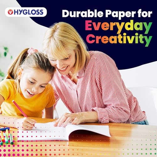 Hygloss Half Blank Books for Kids to Write Stories & Illustrate – Bulk 6 Pack – 5.5" x 8.5" A5 – Primary Journal for Grades K-2, Preschool/Kindergarten Notebook with Picture Space – 24 Pages, White - color: White, style: 6 Books