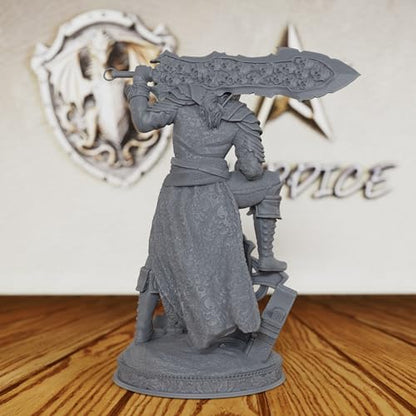 Vampire Swordsman Tabletop Unpainted Miniature Set, DND Minis for Dungeons and Dragons,Fantasy Role Playing Figurine, Great for Vampire Encounters & Gothic Theming- AS197