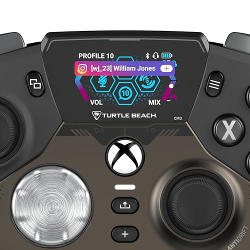 Turtle Beach Stealth Ultra Wireless RGB Gaming Controller, Xbox Series X|S | Also works with PC, Xbox One, Android, Bluetooth, Customizable Display Screen, Rapid Charging Dock, 30-Hr Battery, Black - color: Black