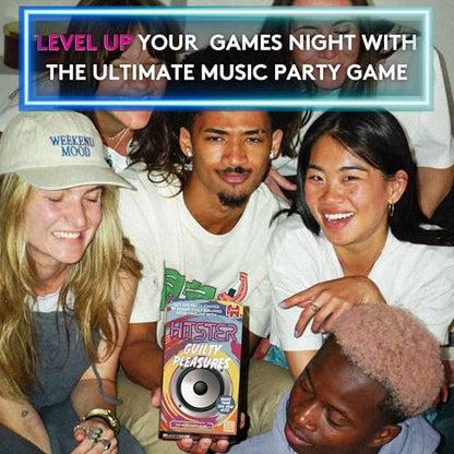 Jumbo Hitster - Guilty Pleasures, Fun Music Quiz Card Game, 2-10 Players - 300 Plus Guilty Pleasure Music Hits - Great for Adult and Family Game Nights (US Edition)
