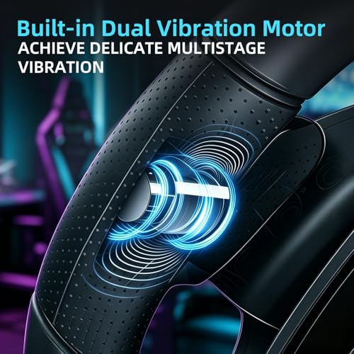 NBCP F10 Pro1080 Degree Gaming Steering Wheel with Hall Effect Metal Pedals and 6-Speed H-Pattern Shifter-Magnetic Induction Sim Racing Wheel, Sensitivity Adjustment,Angle Locking,Dual Motor Vibration- Steering Wheel for PC, PS3,Euro Truck Simulator 2 - c