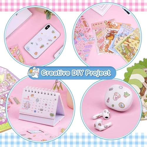 3D House Stickers,DIY Sticker Therapy for Adult Fun Cute Cartoon Stickers | Scene Make Your Own for MINI Room Scenes for MINIature Supermarket for Relief Stress Pass The Time (20 PCS) - size: 20 Pcs Regular