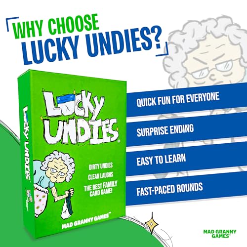 Hilarious Family Card Game for Kids, Teens & Adults | Fast-Paced Party Game for 2–5 Players, Ages 8+ | Quick 10–15 Minute Game Night by Mad Granny Games