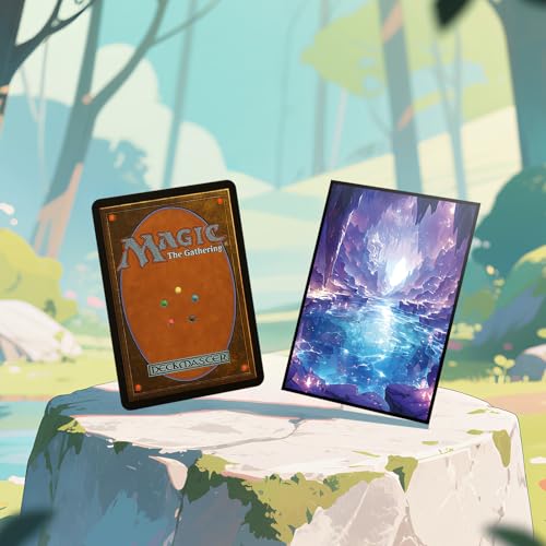MTG Card Sleeves - Underground Sea(Blue Black) - Fantasy Dual Lands Series - Ultra Clear Front & Matte Finish Back, 100 Count Standard Size TCG Art Sleeves for Magic The Gathering - color: Underground Sea(blue Black)