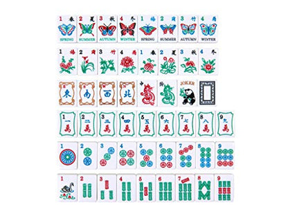 Linda Li New! - American Mahjong Set The Artisan Collection: Butterfly Series – in Black Poppy Soft Bag