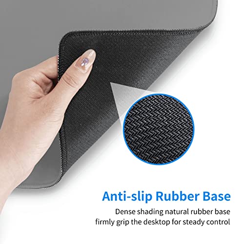 Gray Mouse Pad Extended Large Gaming Mousepad XL Big Long Oversized Desk Mat Stitched Edges 31.5 X 11.8 Inch for Home Office - color: Black13