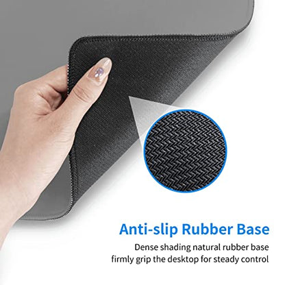 Gray Mouse Pad Extended Large Gaming Mousepad XL Big Long Oversized Desk Mat Stitched Edges 31.5 X 11.8 Inch for Home Office - color: Black13