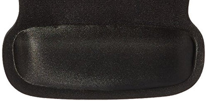 Amazon Basics Ergonomic Mouse Pad with Wrist Support for Pain Relief, Gel-Filled Cushion, Non-Slip Rubber Grip Base, 10.1 x 8.1 Inches, Black