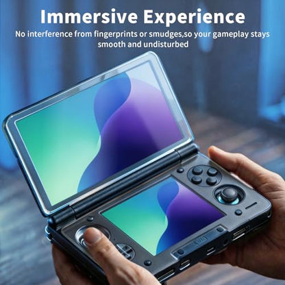 2Set Dual Screen Handheld Console Screen Protector for Ayn Thor | [New Version 2026] Tempered Glass 9H Scratch-resistant HD Protective Upper and Bottom Screen Protectors