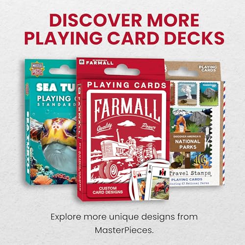 Masterpieces 92105: Farmall Case Ih - Playing Cards - Premium Quality, Educational, and Fun Activity for Kids and Families - Great Gift Idea for Holidays, Birthdays, and Everyday Playtime - style: Case IH