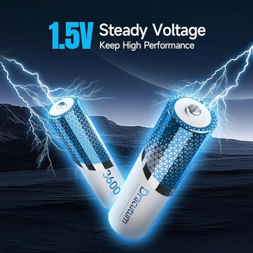 AA Rechargeable Batteries Lithium 16 Pack with Charger - 1.5V 3600mWh High Capacity Rechargeable AA Batteries, 2000 Cycles Long-Lasting Li-ion Doubel A Batteries - size: 16 AA 3600 mWh with Charger