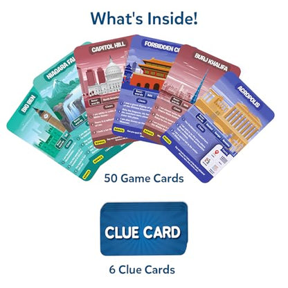 Skillmatics Guess in 10 Legendary Landmarks, Educational Travel Toys for Boys, Girls, and Kids Who Love Card Games, Board Games, Geography and History, Trivia, Gifts for Ages 8, 9, 10 and Up - style: 5. Landmarks