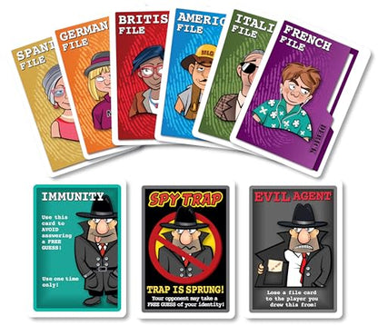 Spy Alley + Spy Trap Bundle: Family Friendly Strategy Board + Card Games.