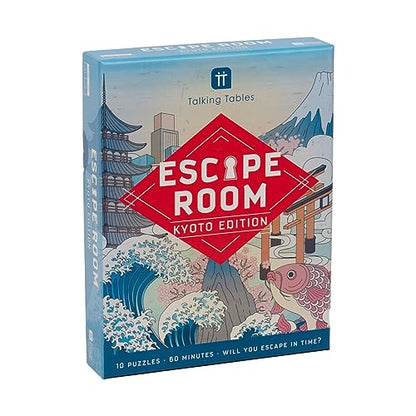 Talking Tables Host Your Own Escape Room Game Kyoto Edition for Family Games Night, Birthday, Holidays, and Team Building - Interactive Puzzle Adventure for 2-6 Players, Ages 14+