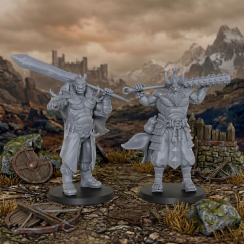 28mm Tabletop RPG Game Minis Figurine Berserker DND Miniature AS1025 | 1:56 scale fantasy Rpg Figure; high-detail tabletop unpainted miniatures for ttrpg and miniature game custom painting.