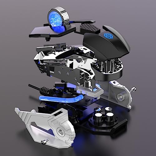RGB USB Wired Gaming Mouse Macro Programming 6400DPI 9 Buttons Programmable Ergonomic for Gamer Mice PC Computer