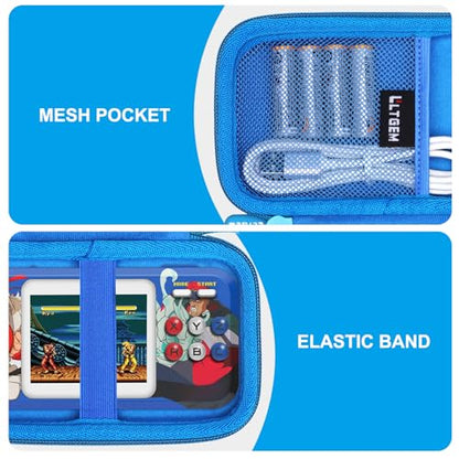 LTGEM Case Compatible with My Arcade Handheld Portable Video Game Console, Hard Shell Travel Carrying Storage Bag - Blue(Case Only) - color: 3.Blue