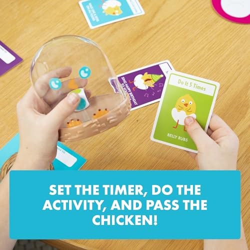 Exploding Kittens Hurry Up Chicken Butt, 2-6 Players, Age 4+ Kids Game | Get the wiggles out with our best‐selling kids game! Jump, laugh, make animal noises, and don’t get stuck with the chicken.