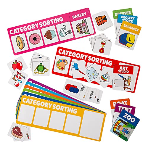 Fun Express Preschool Learning Activities Category Sorting Picture Cards 48 Piece Set - Matching Game for Toddlers 3-5 Years | Kindergarten Classroom Daycare Educational Sorting Toys for Kids 2-4