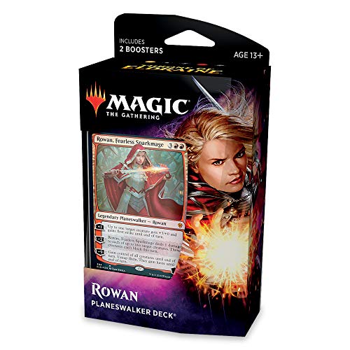 Magic: The Gathering Throne of Eldraine Rowan, Fearless Sparkmage Planeswalker Deck | Ready-to-Play | 60- Card Starter Deck - style: Rowan, Fearless Sparkmage