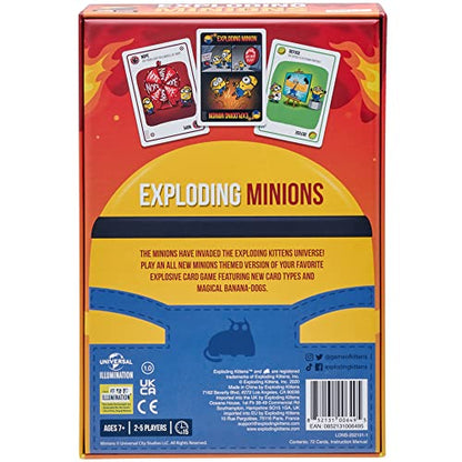Exploding Minions by Exploding Kittens - 2-5 Players - Ages 7+ - 15 Minutes to Play - Minions Themed High Stakes Card Game - Party Game, Ideal for Family Night, Kid and Adult