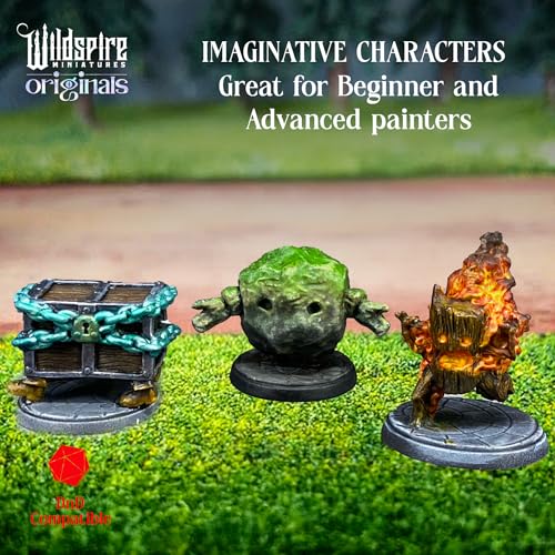 Wildspire 20 Enchanted Objects - Animated Objects for DND Miniatures 28-32mm Dungeons & Dragons Minis Bulk D&D Figures DND Minis Bulk Fantasy Spell Effects Tabletop Fantasy Game Miniature Accessories