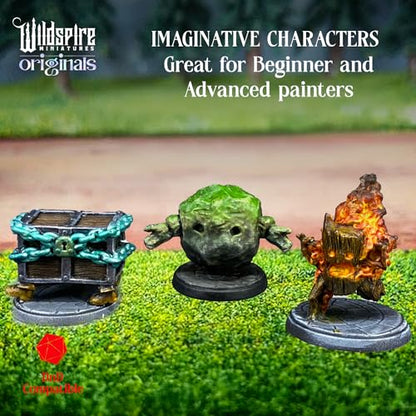 Wildspire 20 Enchanted Objects - Animated Objects for DND Miniatures 28-32mm Dungeons & Dragons Minis Bulk D&D Figures DND Minis Bulk Fantasy Spell Effects Tabletop Fantasy Game Miniature Accessories