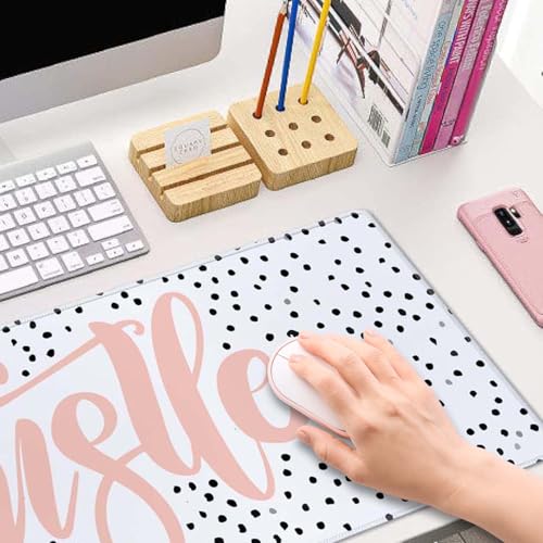 Hustle Gaming Mouse Pad, Extended Large Mouse Mat Desk Pad, Big Computer Keyboard Desk Pad, Stitched Edges Mousepad, 3mm Thick Long Non-Slip Rubber Base Mice Pad, 31.5 X 11.8 Inch - color: Hustle