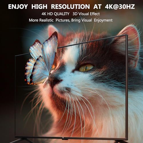 4K HDMI Splitter 1 in 8 Out - 8 Port Powered HDMI Splitter - 1x8 hdmi splitters Multi Monitor Outputs, Supports 4Kx2K@30Hz 3D for Office/PS4/Projector/HDTV