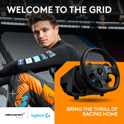 Logitech G PRO Racing Direct Drive Wheel, Hub, & Base for PS5/PS4/PC | Ultra-Realistic Feedback, Magnetic Gear Shift Paddles, Dual Clutch, Button Layout - style: Playstation|PC